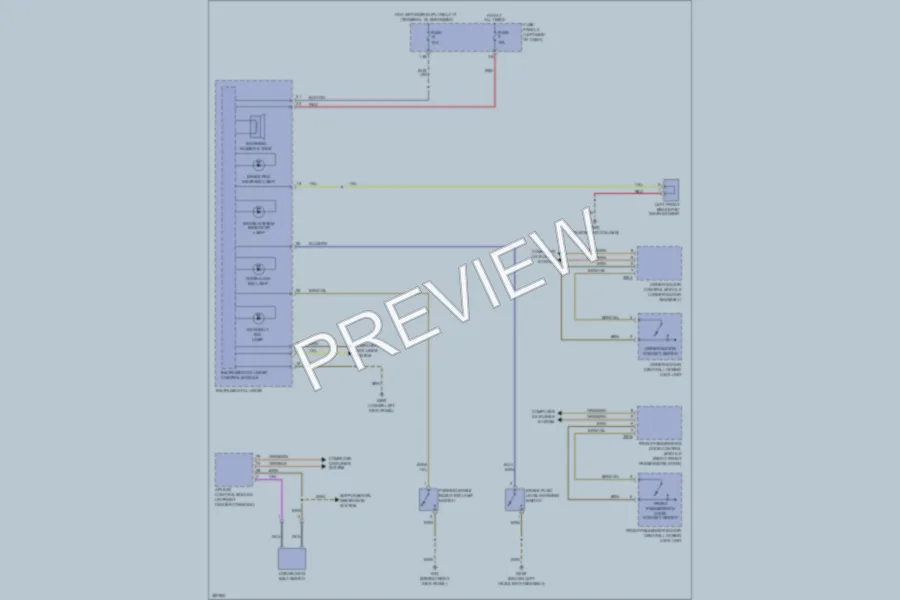 2012 Volkswagen 4D Sedan Warning Systems wiring diagram preview
