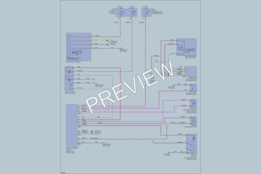 2012 Volkswagen Passat Trunk Tailgate Fuel Door wiring diagram preview