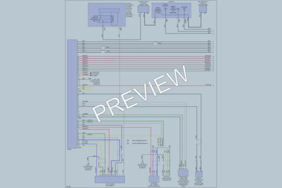 2012 Volkswagen PassatCC Radio wiring diagram preview