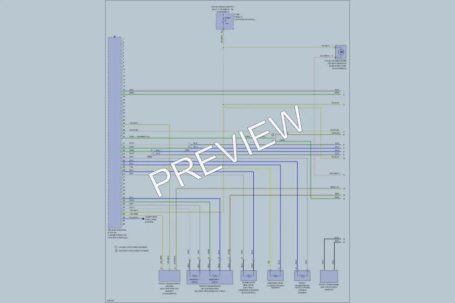 2012 Volkswagen PassatCC Supplemental Restraints wiring diagram preview