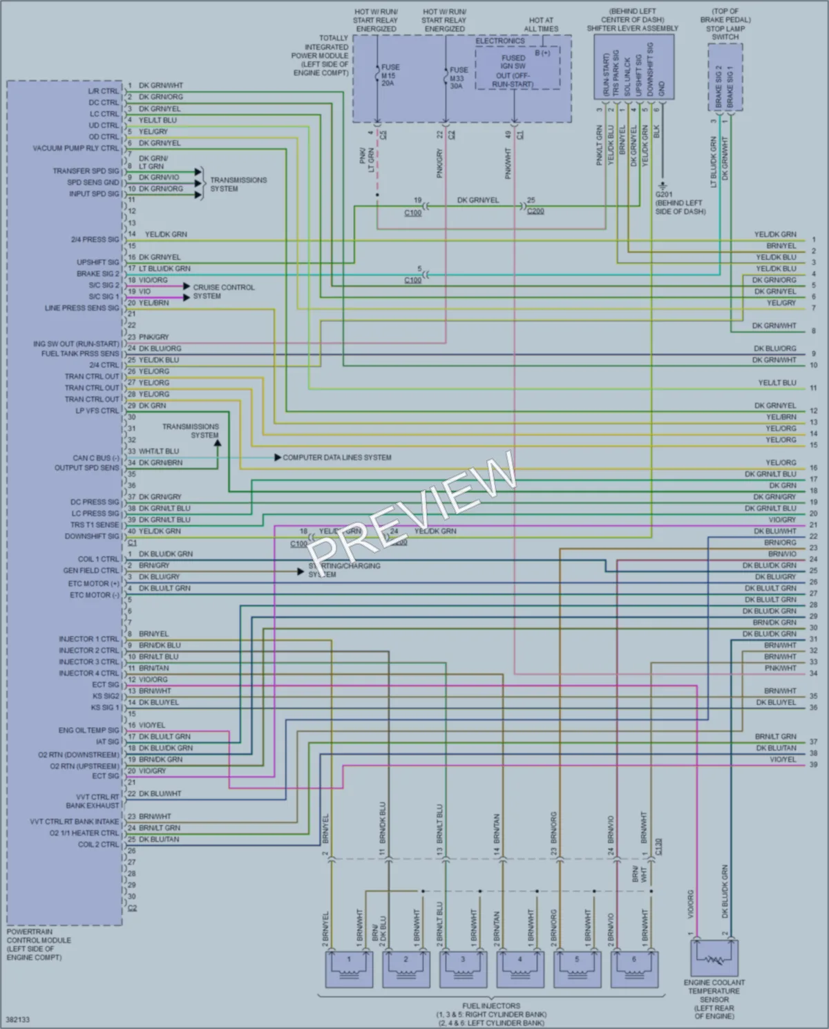 2012 Volkswagen Routan Engine Performance wiring diagram preview