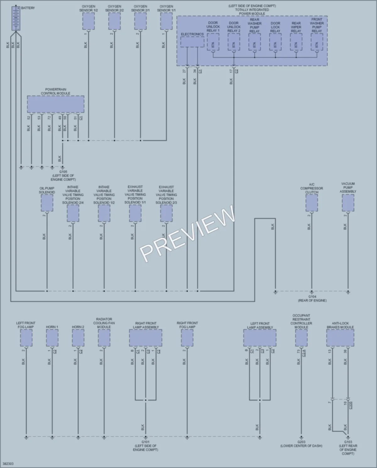 2012 Volkswagen Routan Ground Distribution wiring diagram preview