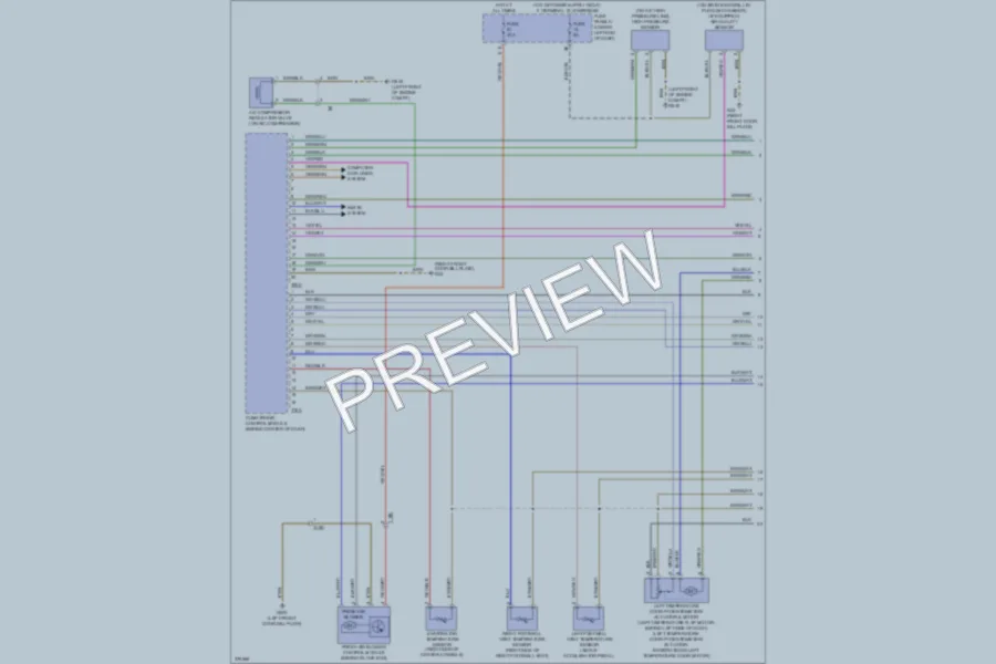 2012 Volkswagen Tiguan Air Conditioning wiring diagram preview