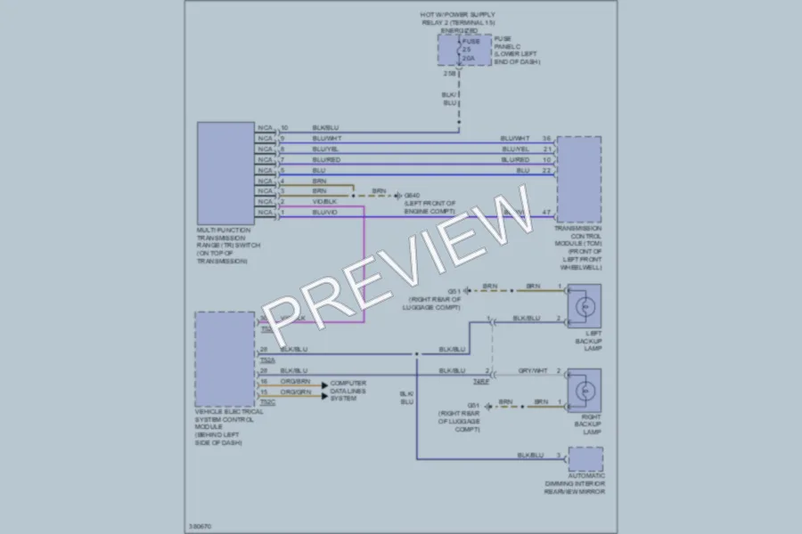2012 Volkswagen Tiguan Exterior Lights wiring diagram preview