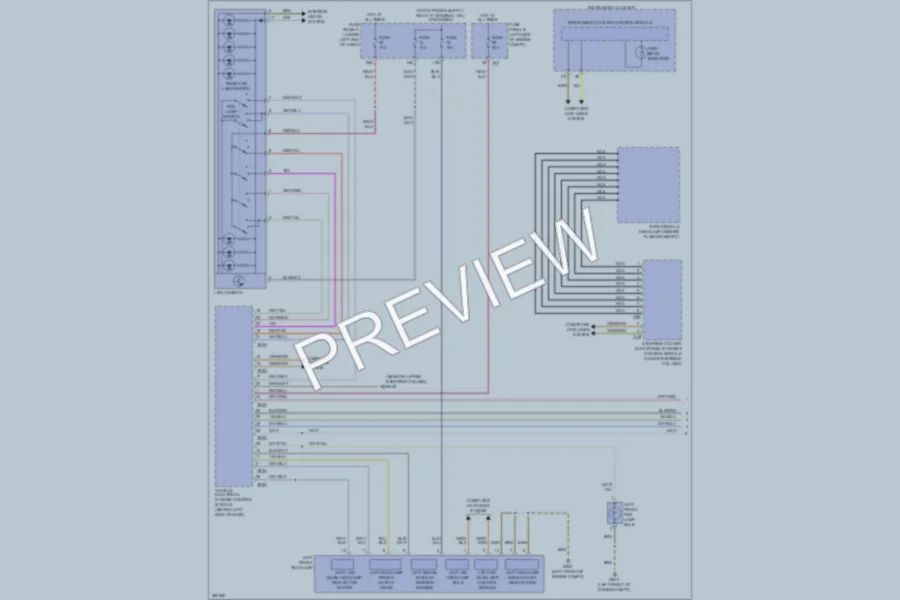 2012 Volkswagen Tiguan Headlights wiring diagram preview