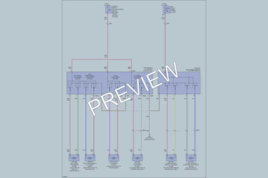 2012 Volkswagen Tiguan Power Seats wiring diagram preview