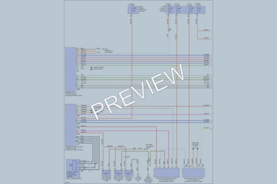 2012 Volkswagen Touareg Anti Theft wiring diagram preview