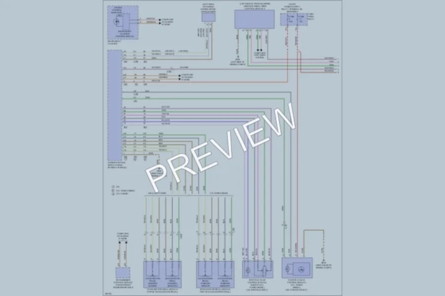 2012 Volkswagen Touareg Cruise Control wiring diagram preview