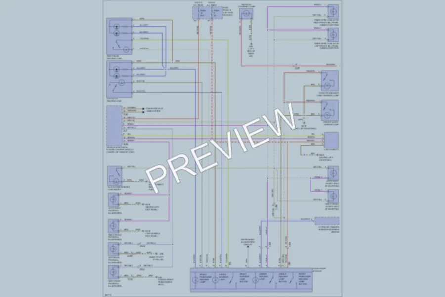 2012 Volkswagen Touareg Interior Lights wiring diagram preview