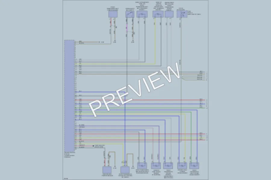 2012 Volkswagen Touareg Supplemental Restraints wiring diagram preview