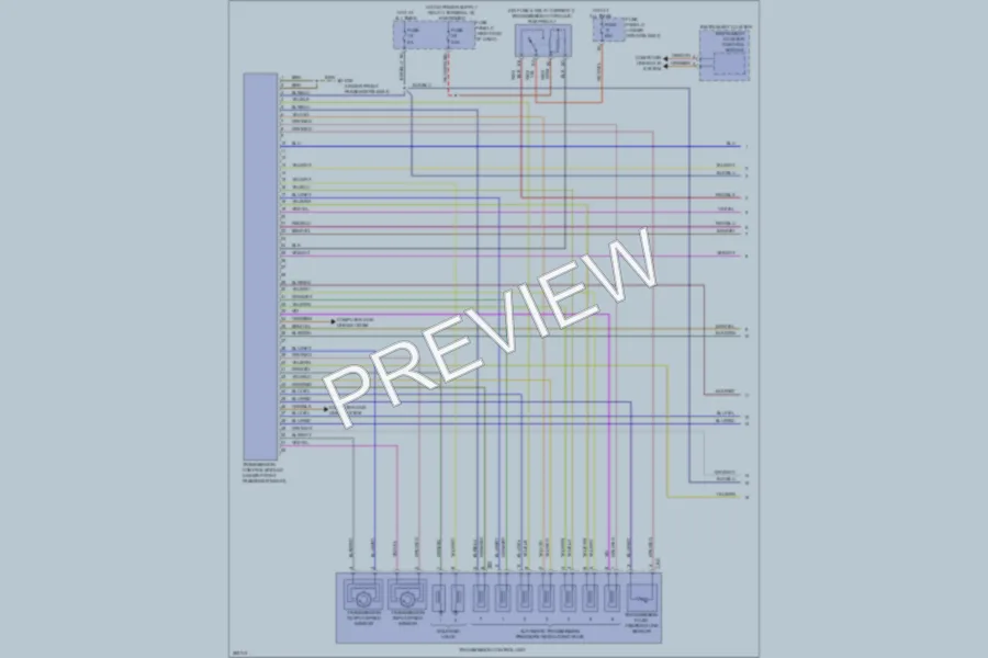 2012 Volkswagen Touareg Transmission wiring diagram preview