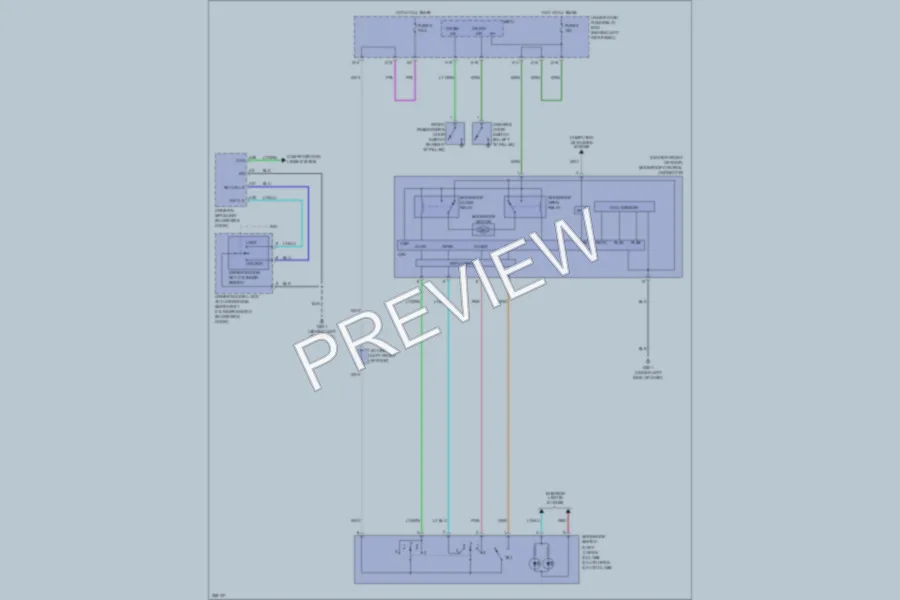 2013 Acura MDX Power Top Sunroof wiring diagram preview