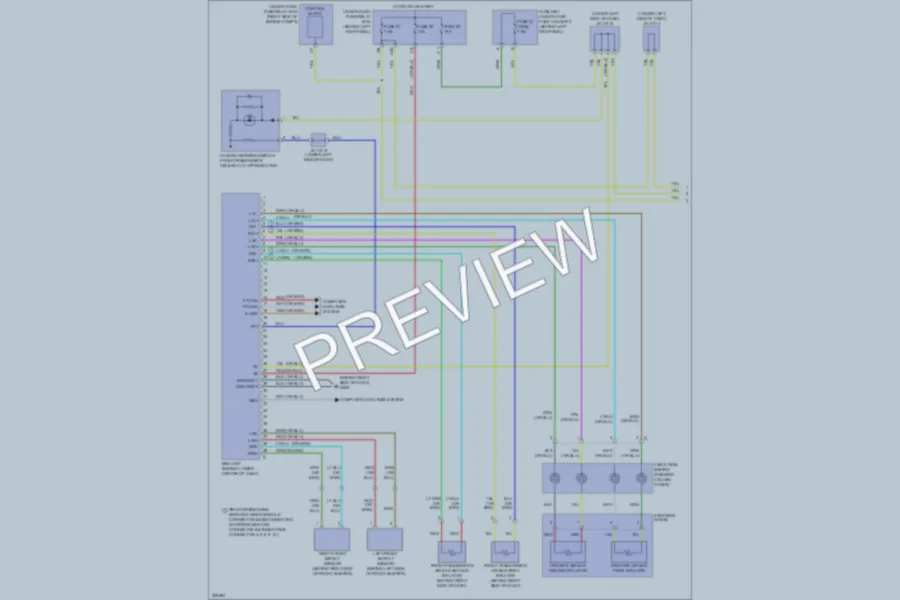 2013 Acura MDX Supplemental Restraints wiring diagram preview