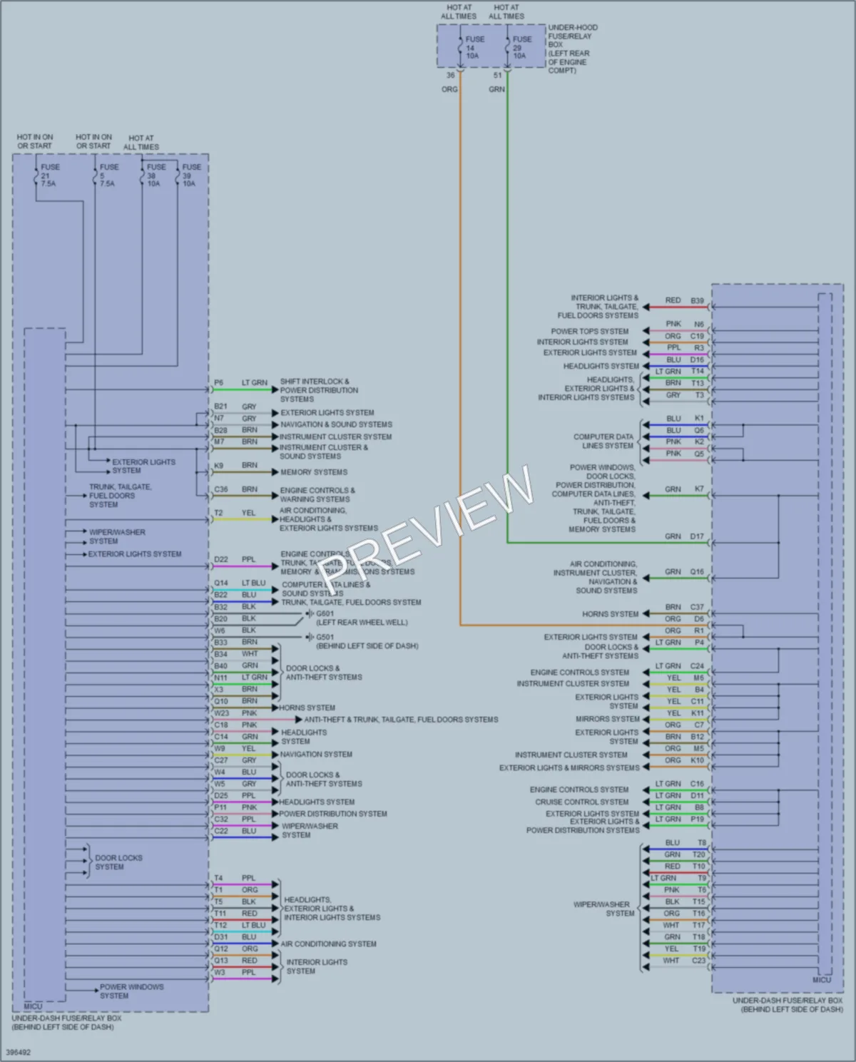2013 Acura RDX Body Control Modules wiring diagram preview