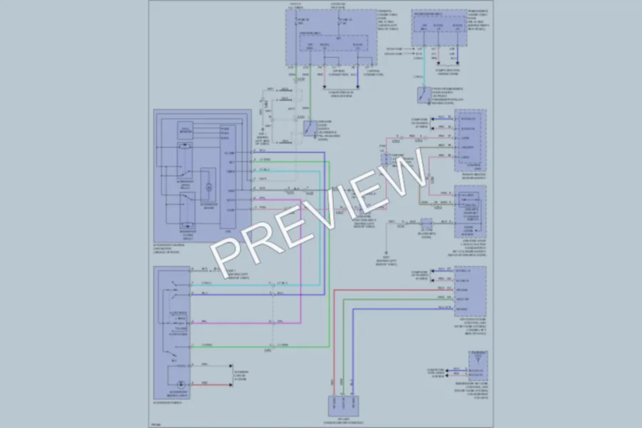 2013 Acura TL Power Top Sunroof wiring diagram preview
