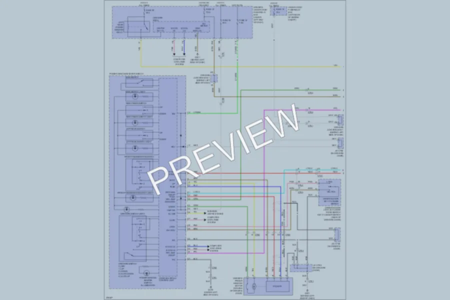 2013 Acura TL Power Windows wiring diagram preview
