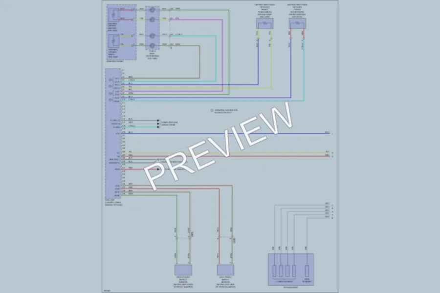 2013 Acura TL Supplemental Restraints wiring diagram preview