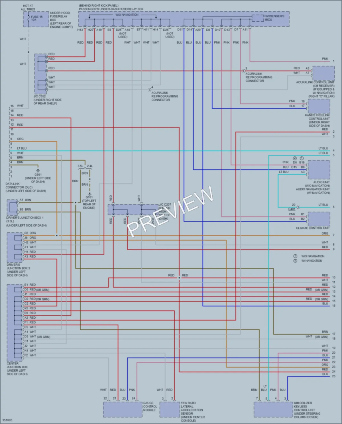 2013 Acura TSX Computer Data Lines wiring diagram preview