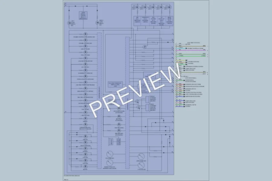 2013 Acura ZDX Instrument Cluster wiring diagram preview