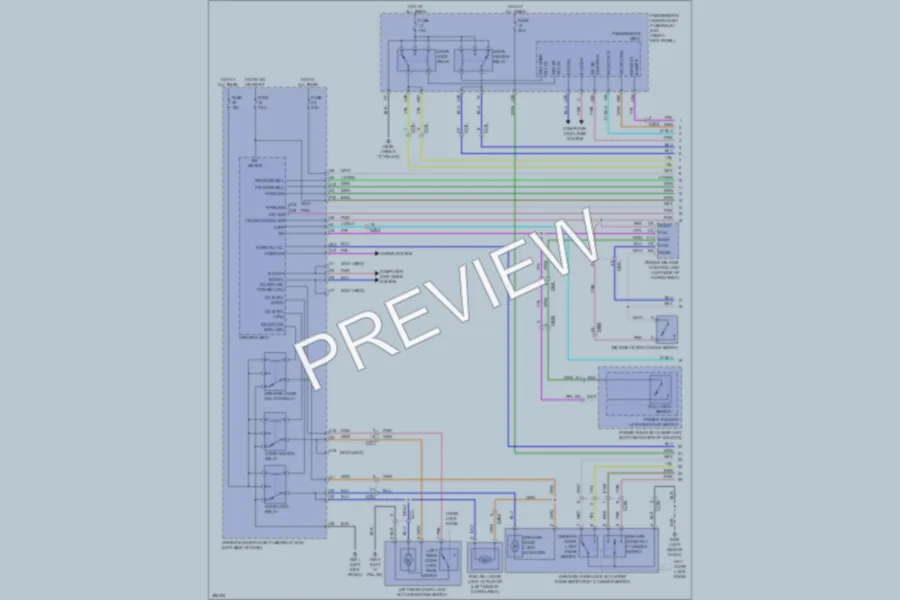 2013 Acura ZDX Power Door Locks wiring diagram preview