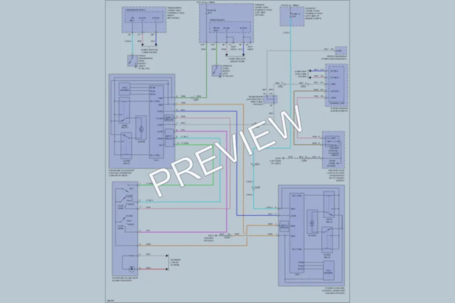 2013 Acura ZDX Power Top Sunroof wiring diagram preview
