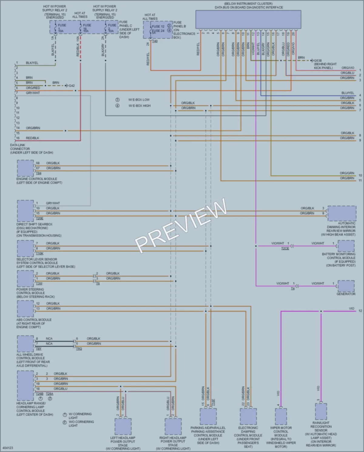 2013 Audi A3 Computer Data Lines wiring diagram preview