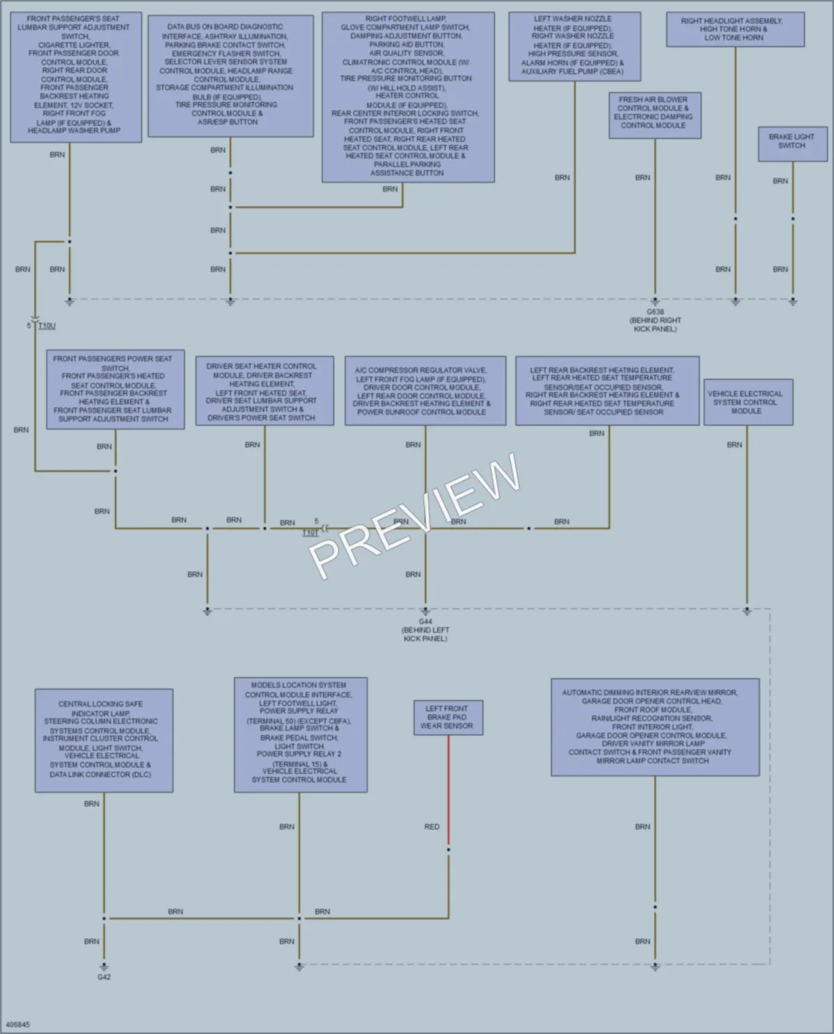 2013 Audi A3 Ground Distribution wiring diagram preview