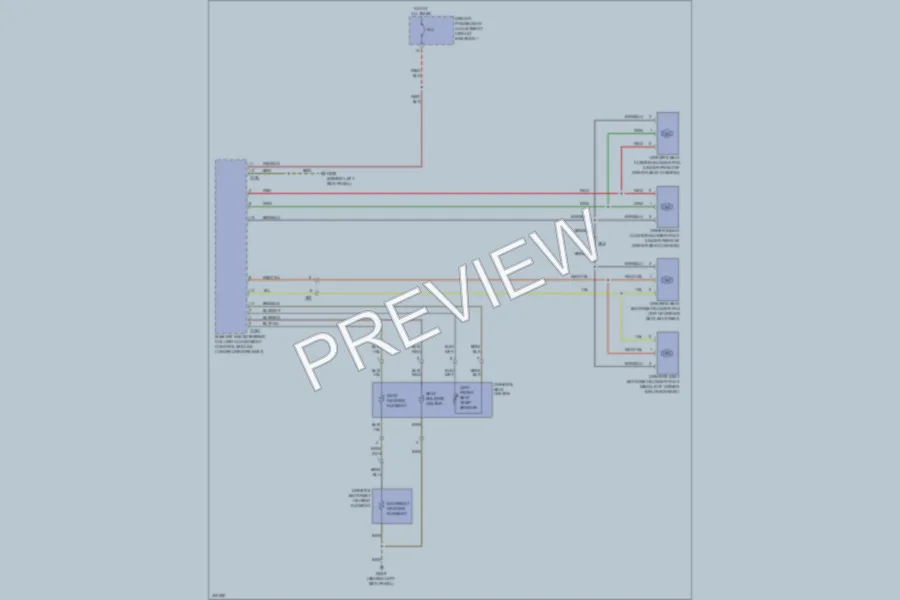 2013 Audi A4allroad Power Seats wiring diagram preview