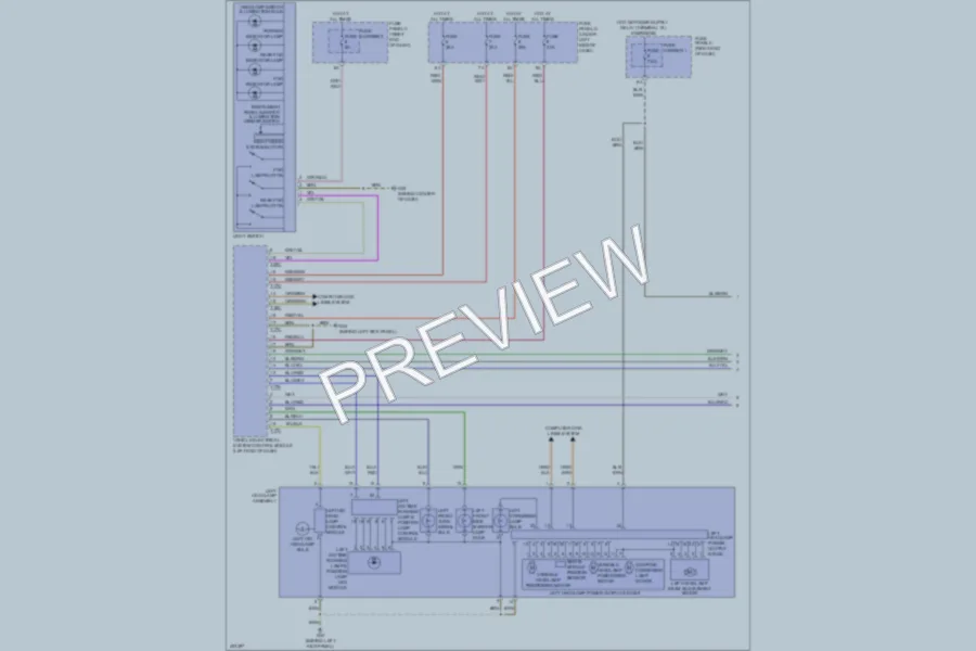 2013 Audi A6 Headlights wiring diagram preview