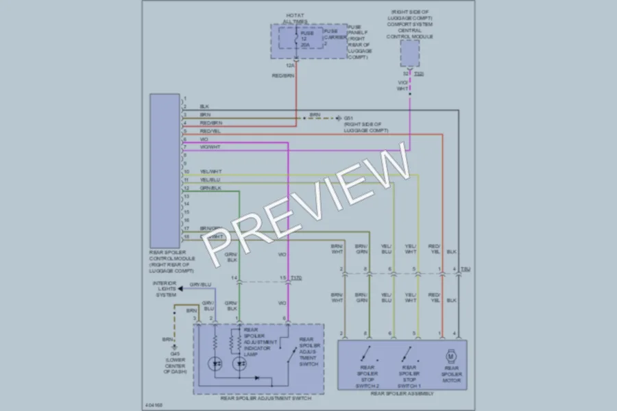 2013 Audi A7 Active Bodyworks wiring diagram preview