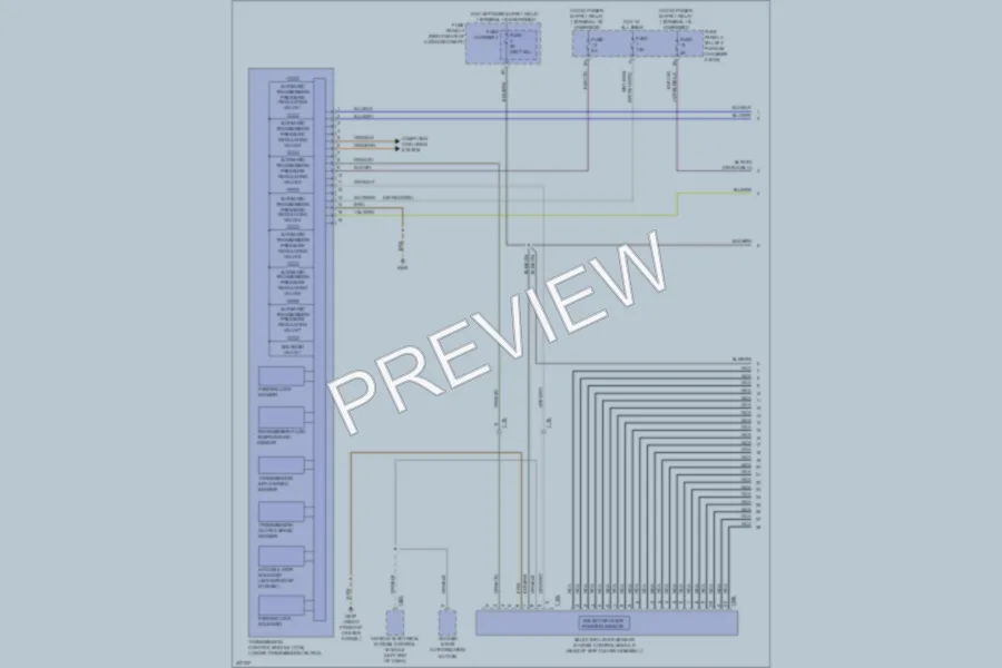 2013 Audi A7 Transmission wiring diagram preview