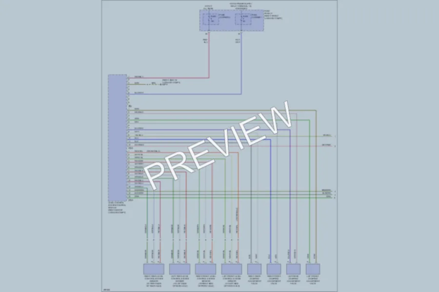 2013 Audi A8L Electronic Suspension wiring diagram preview