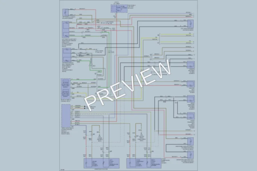 2013 Audi A8L Power Seats wiring diagram preview