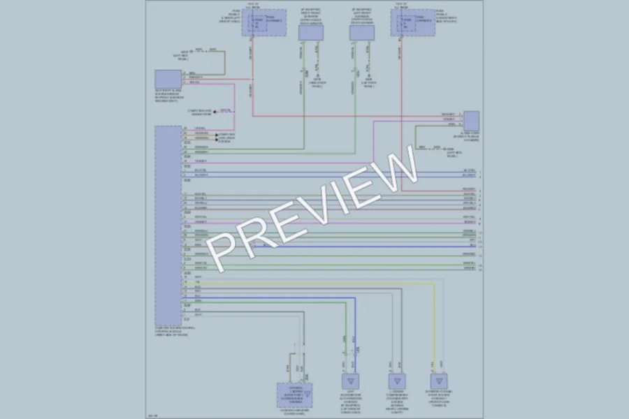 2013 Audi Q5 Anti Theft wiring diagram preview