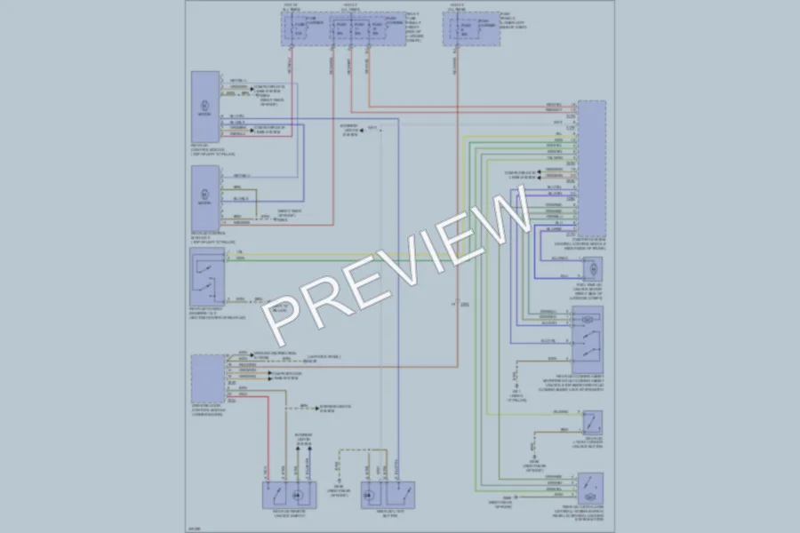 2013 Audi Q5 Trunk Tailgate Fuel Door wiring diagram preview