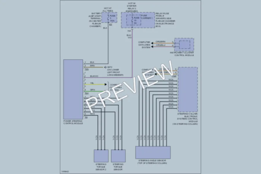 2013 Audi Q5hybrid Electronic Power Steering wiring diagram preview