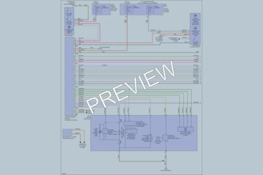 2013 Audi Q5hybrid Headlights wiring diagram preview