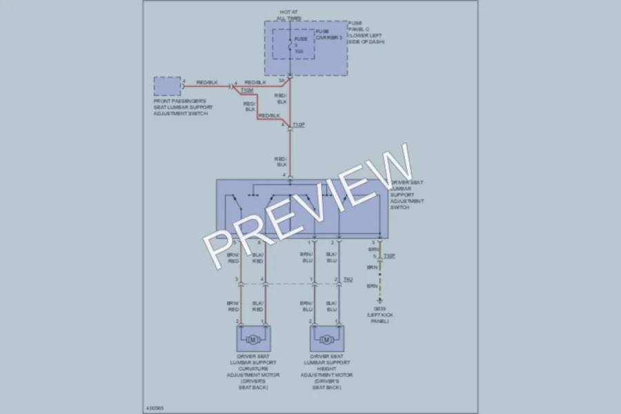 2013 Audi Q5hybrid Power Seats wiring diagram preview
