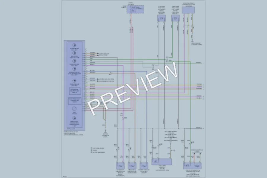 2013 Audi Q7 Instrument Cluster wiring diagram preview