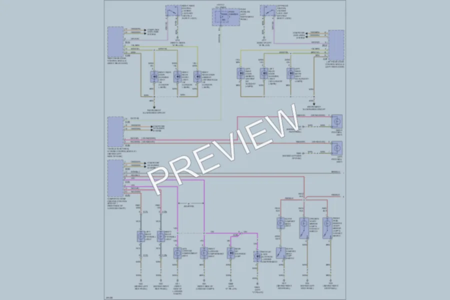 2013 Audi Q7 Interior Lights wiring diagram preview