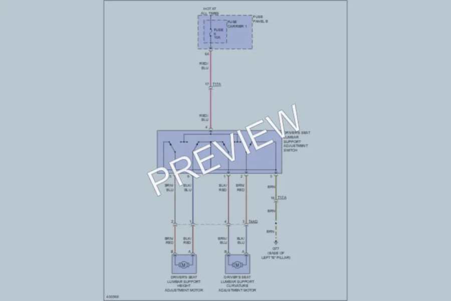2013 Audi Q7 Power Seats wiring diagram preview