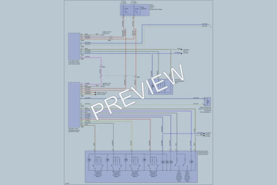 2013 Audi Q7 Power Windows wiring diagram preview