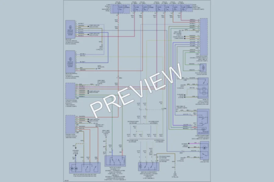 2013 Audi Q7 Trunk Tailgate Fuel Door wiring diagram preview