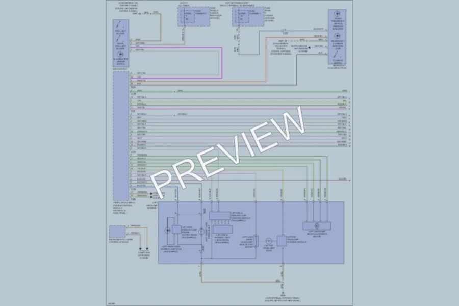 2013 Audi RS5 Headlights wiring diagram preview