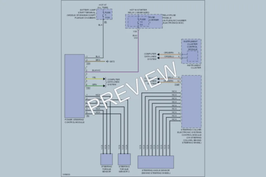 2013 Audi S4 Electronic Power Steering wiring diagram preview