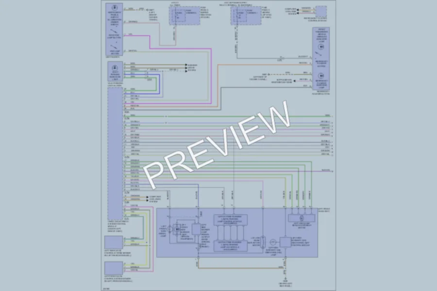 2013 Audi S4 Headlights wiring diagram preview
