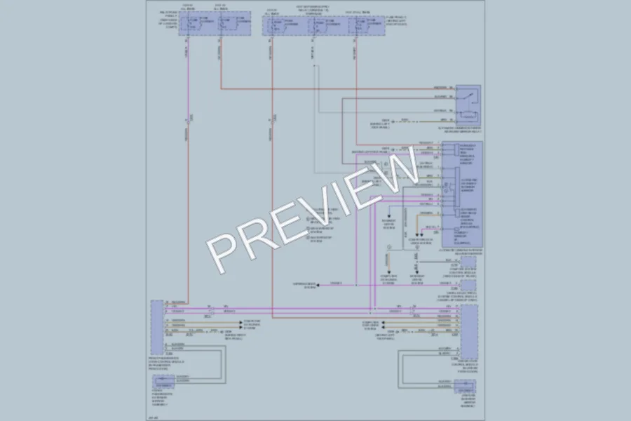 2013 Audi S4 Power Mirrors wiring diagram preview