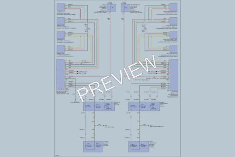 2013 Audi S5 Power Seats wiring diagram preview