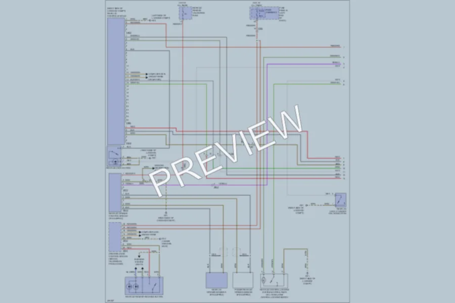 2013 Audi S6 Trunk Tailgate Fuel Door wiring diagram preview