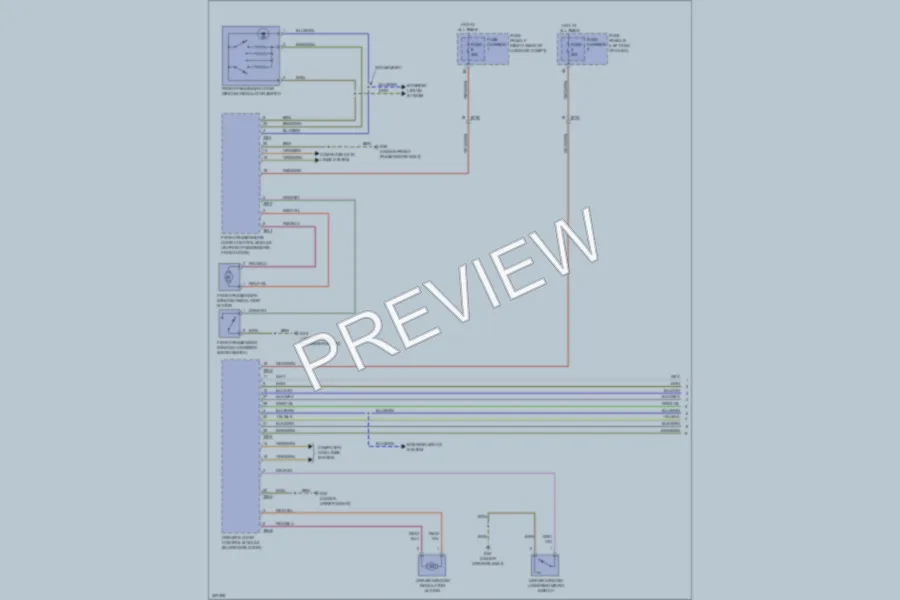 2013 Audi S7 Power Windows wiring diagram preview